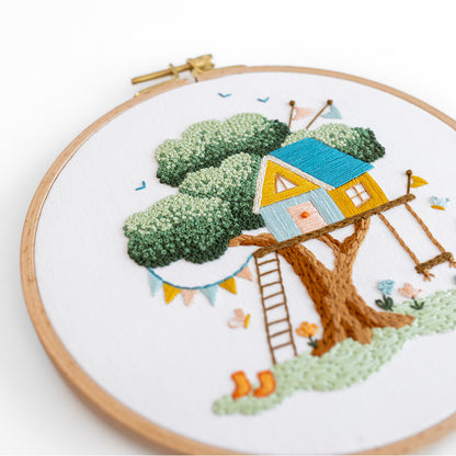 The Treehouse Embroidery Kit